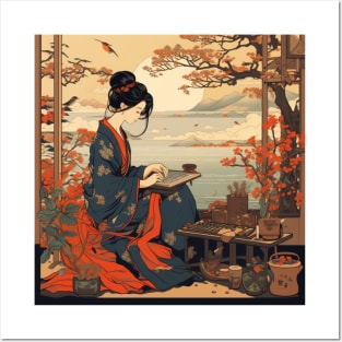 JAPANESE WOMAN Posters and Art